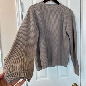 Dockers 100% Cotton Gray-Brown Knitted Sweater Pullover Size L